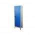 Dulap metalic materiale curatenie, cu picioare, 60x40x190 cm, gri/albastru