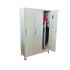 Vestiar metalic 3 usi compartimentat, 120x45x190cm cu picioare
