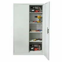 Fișet Metalic, 90x40x180 cm, Home culoare gri