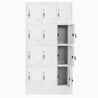Vestiar metalic 12 cusete, 90x45x180cm