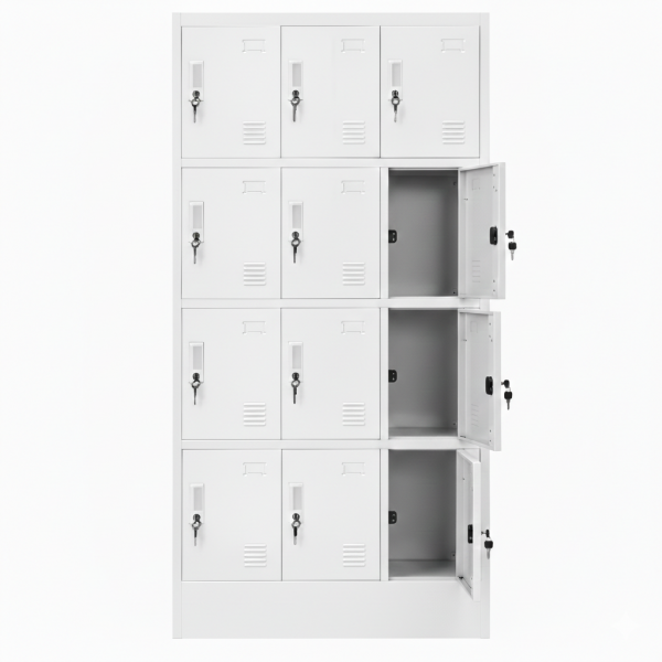 Vestiar metalic 12 cusete, 90x45x180cm Vestiar metalic 12 cusete, 90x45x180cm