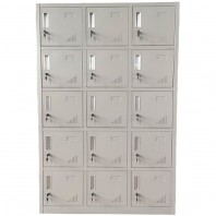 Vestiar metalic 15 cusete, 90x45x180cm