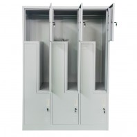 Vestiar metalic 3x6 usi, in Z, 120x45x180cm 