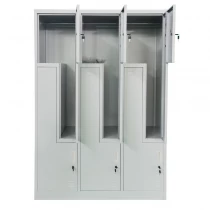 Vestiar metalic 3x6 usi, in Z, 120x45x180cm 